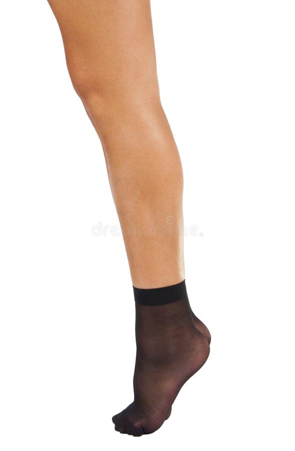 Black Nylon Socks Female Feet Stock Photos - Free & Royalty-Free Stock