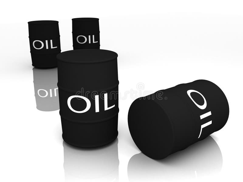 Black Oil Barrels stock illustration. Illustration of petroleum 28634169