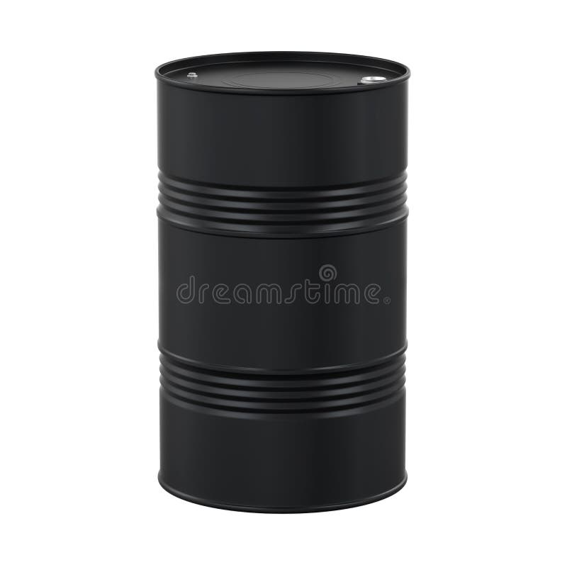 Black Oil Drum Isolated stock illustration. Illustration of container