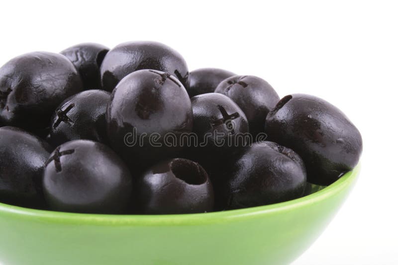 Black olives stock image. Image of bowl, full, nutrition 1290003