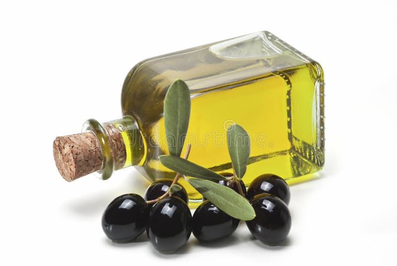 Black Olives Covered in Oil Stock Photo Image of appetising, leafy