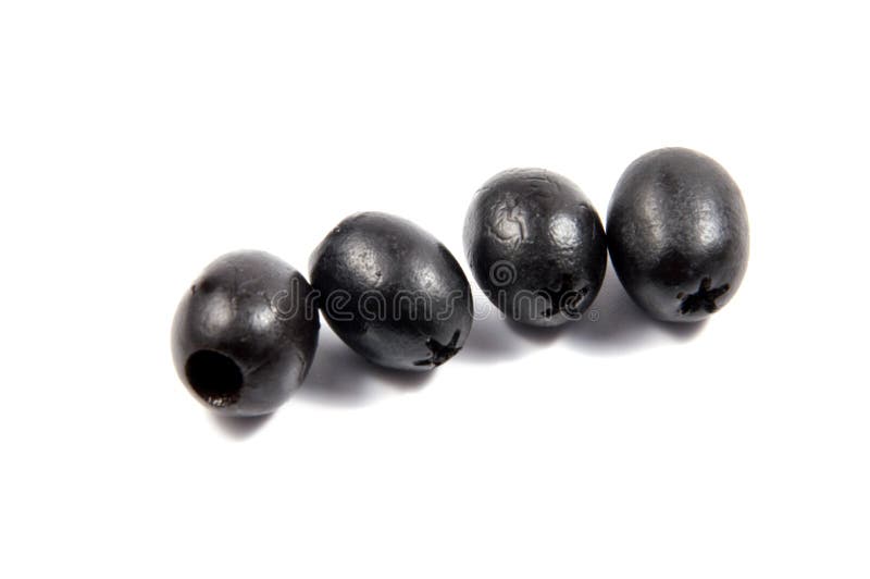 Black Olives Isolated on a White Stock Image Image of bunch, fruits