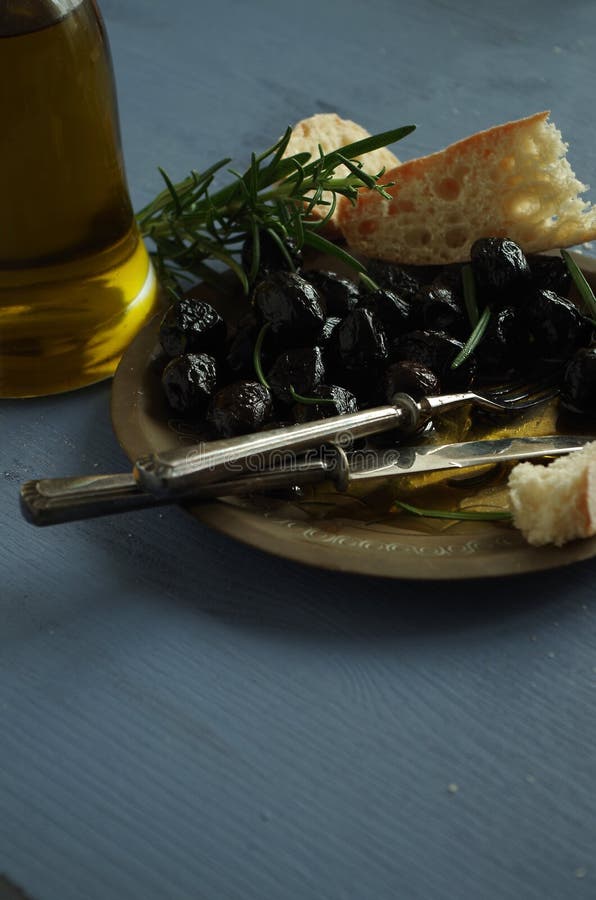Black olives stock photo. Image of culinary, herbs, cooking 63609202