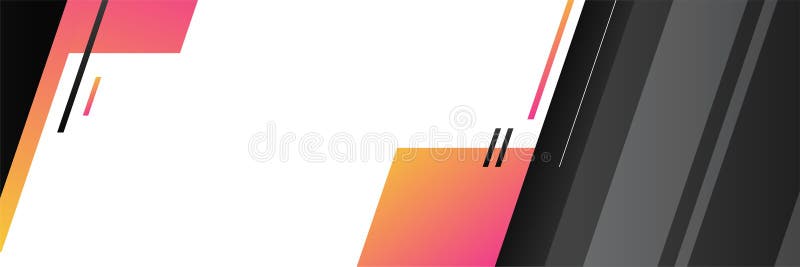 Black and Orange Banner Background. Vector Abstract Graphic Design