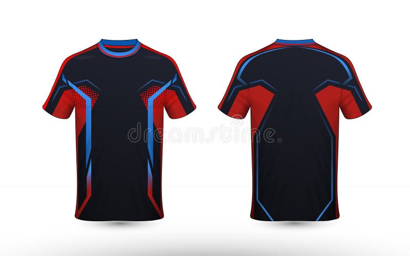 black red and blue jersey