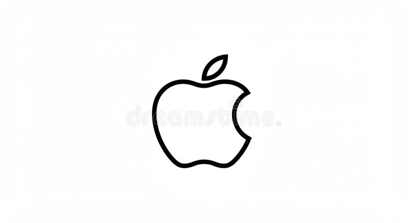 Apple Bite Black White Stock Illustrations – 397 Apple Bite Black