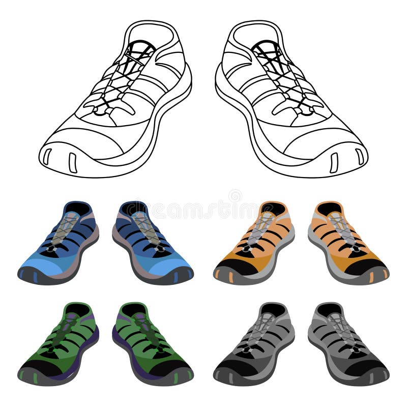 Blue Suede Shoes Cartoon Vector Image Stock Vector (Royalty Free)  1025191012