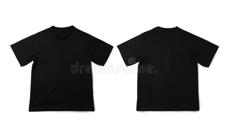 Black Oversize T shirt mockup, Realistic t-shirt with clipping path.
