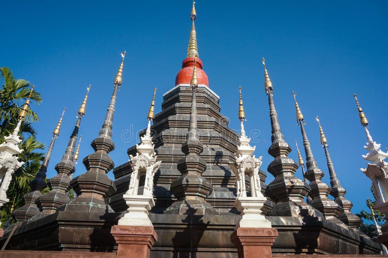 Black Pagoda In Tibet Samye Temple Stock Image Image of mountain