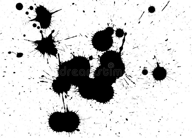 Black paint drips stock illustration. Illustration of horror - 5408580