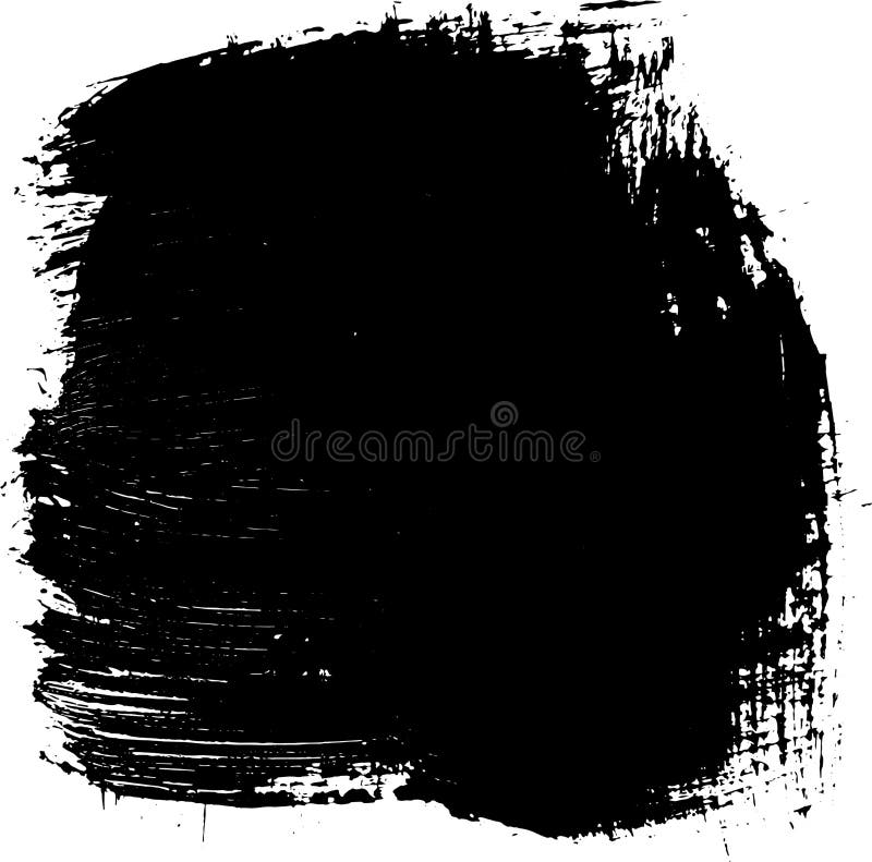 Black Paint Brush Stroke. Ink Brush Strokes, Brushes, Lines Stock