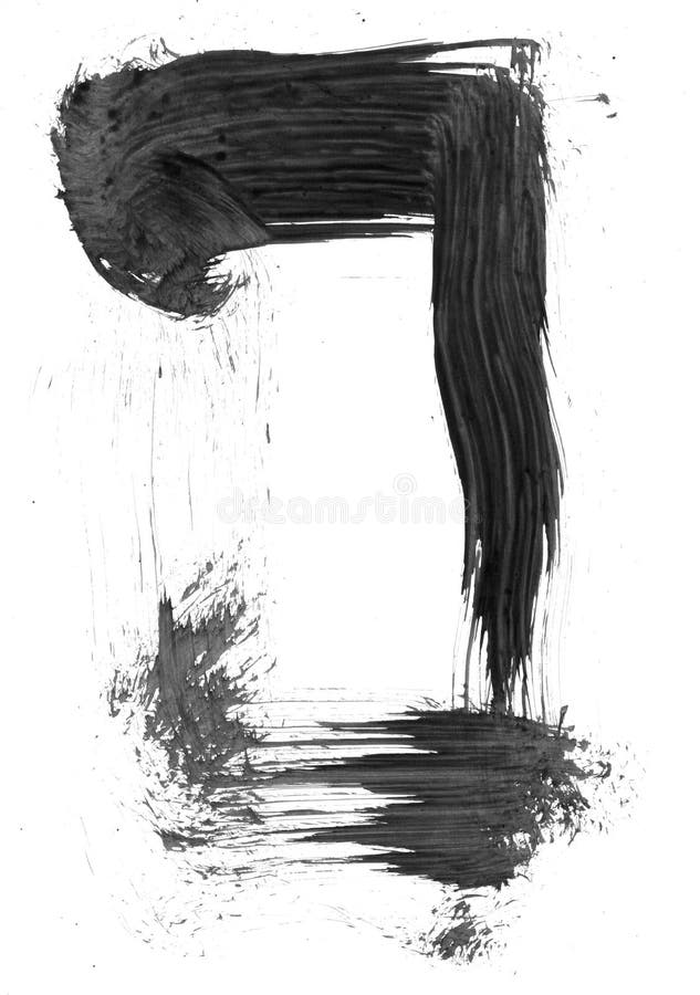 Black paint strokes stock image. Image of strokes, artistic 14228219