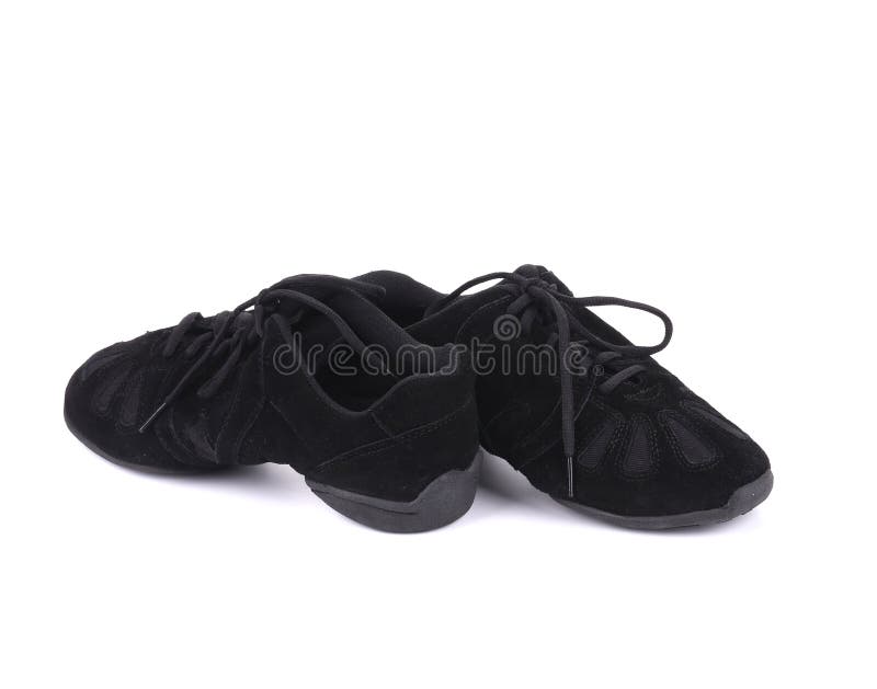 Black pair of dance shoes. stock photo. Image of shoe 41898416