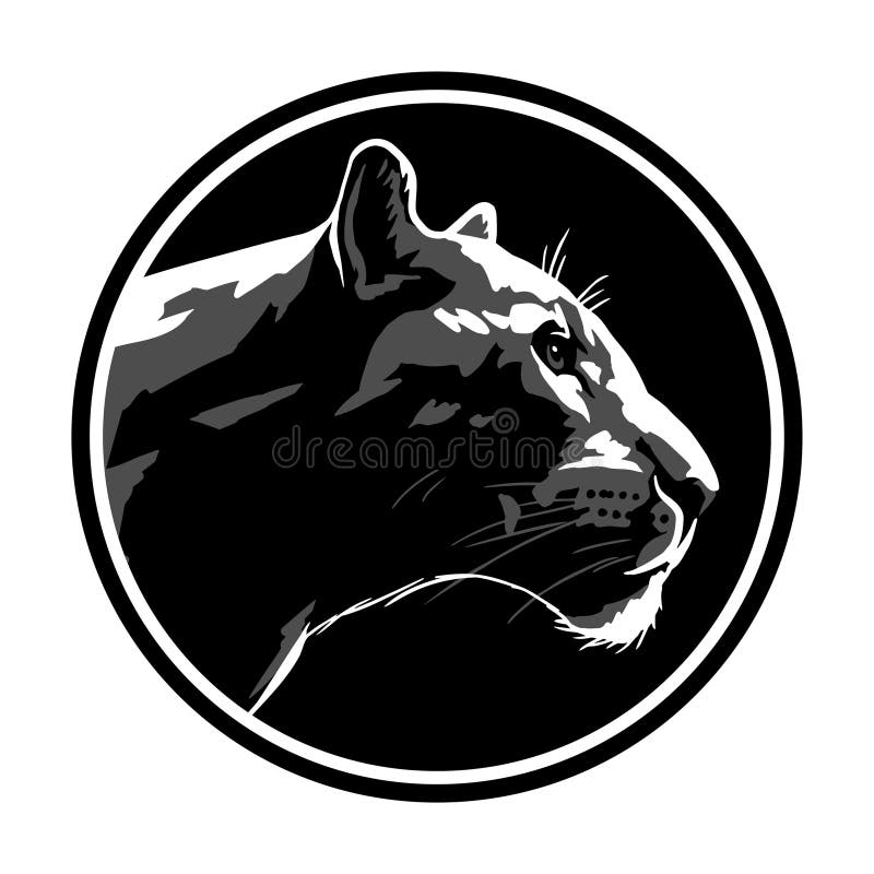 Black Panther Head, Logo Emblem. Vector Illustration. Stock Vector ...