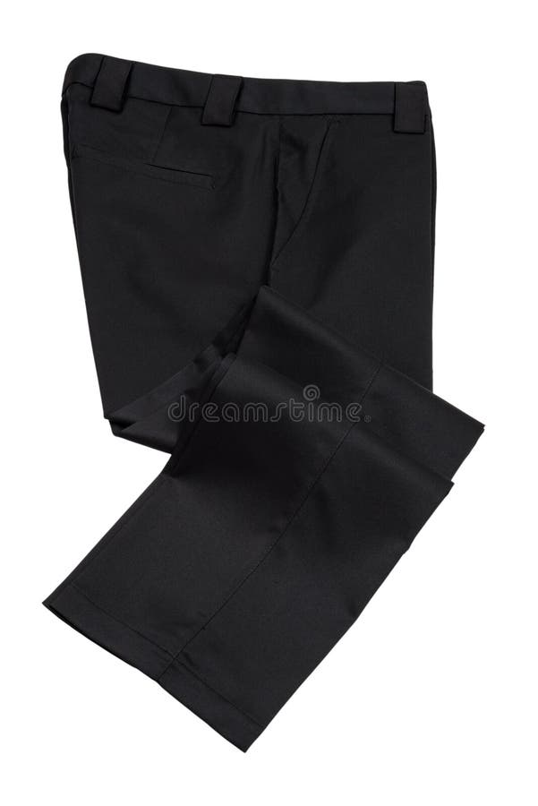 Black Pants, Trousers on White Background Stock Photo - Image of ...