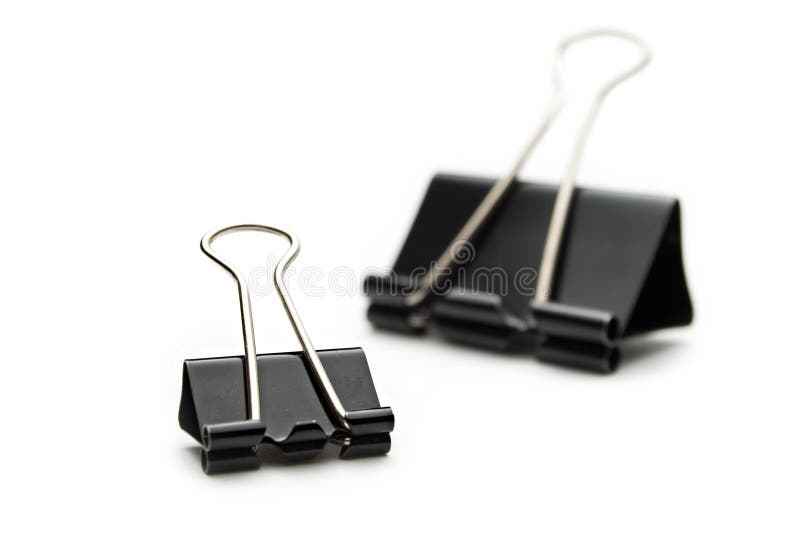 Black paper clips stock image. Image of tool, holding 22852961