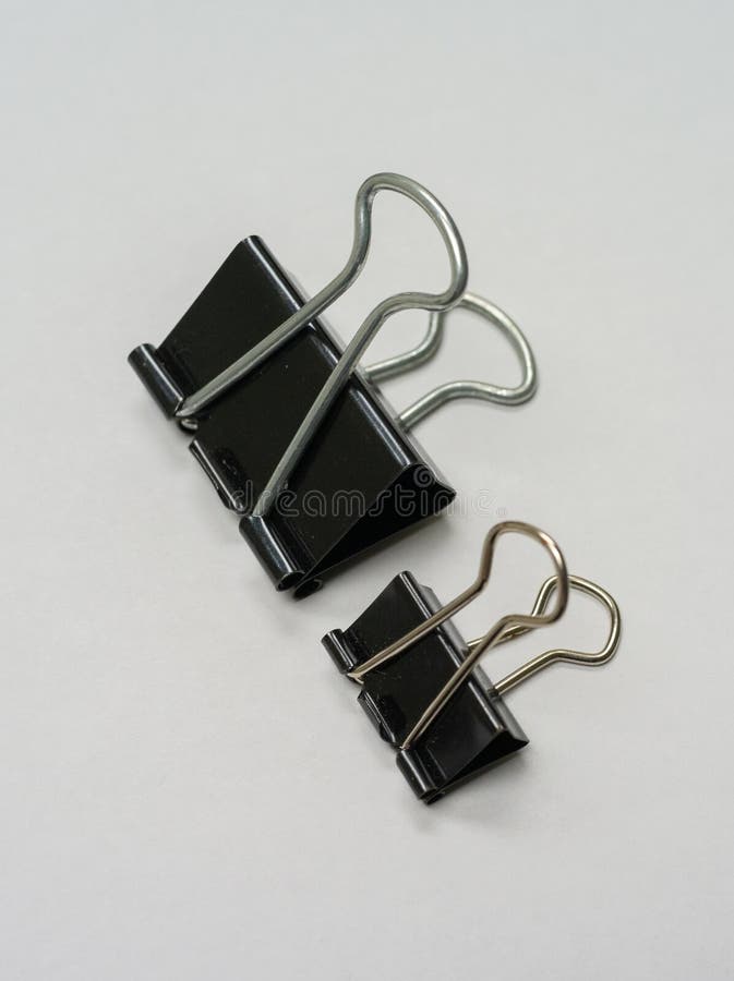 Black paper clips stock image. Image of bind, fasten 155867943