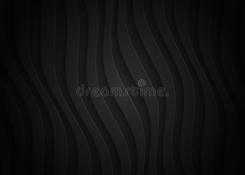 Black paper geometric pattern, abstract background template for website, banner, business card, invitation vector illustration