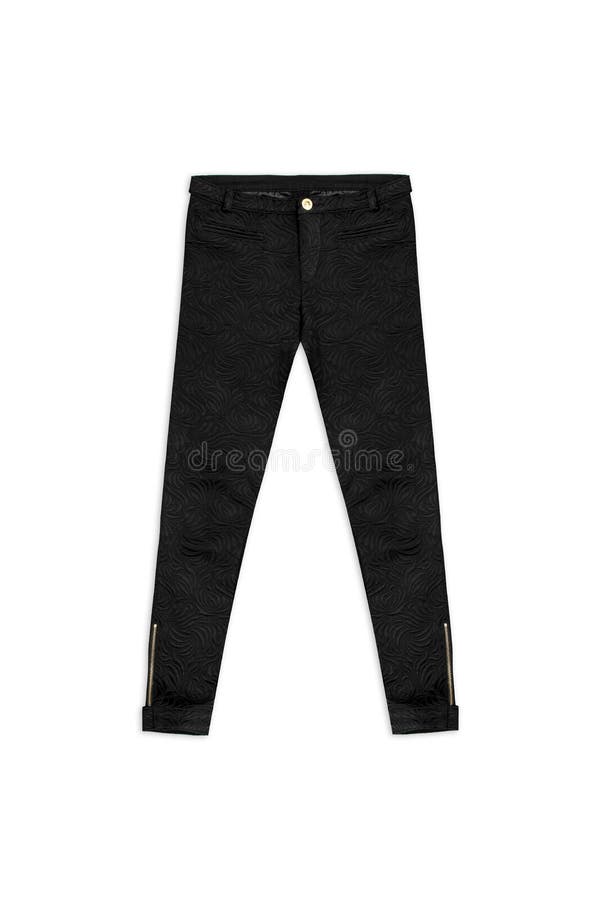 Black pattern jacquard pants, isolated on white background. Women`s black pattern jacquard pants, isolated on white background royalty free stock image Black pattern jacquard pants, isolated on white background. Women`s black pattern jacquard pants, isolated on white background royalty free stock image