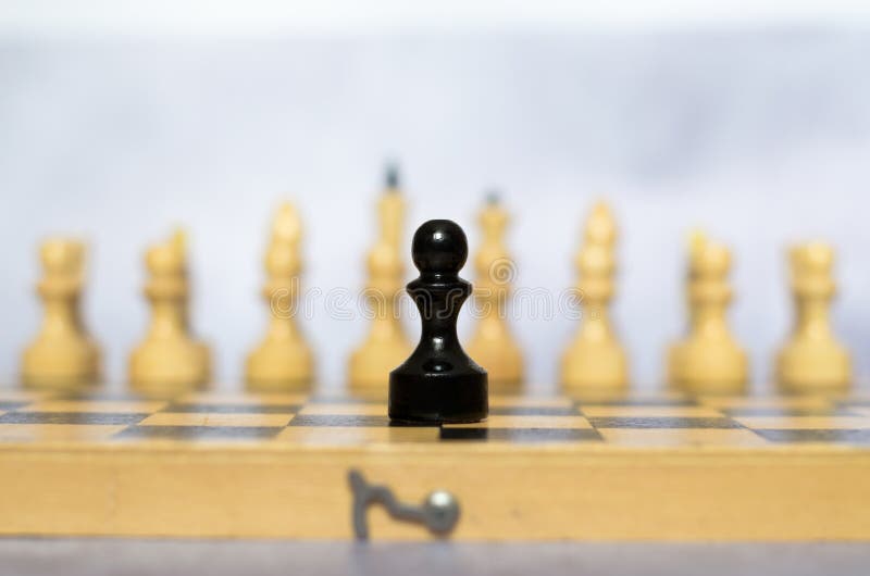 Chess Pieces On Chessboard Symbolic Meaning Stock Photo 1569675175