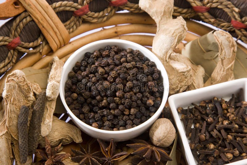 Black Pepper, Indian Spices Stock Photo Image of food, bowl 37648332