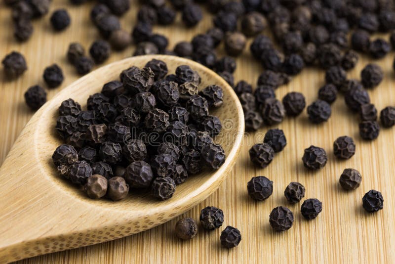 Black pepper grain stock photo. Image of spices, peppercorn 80655852