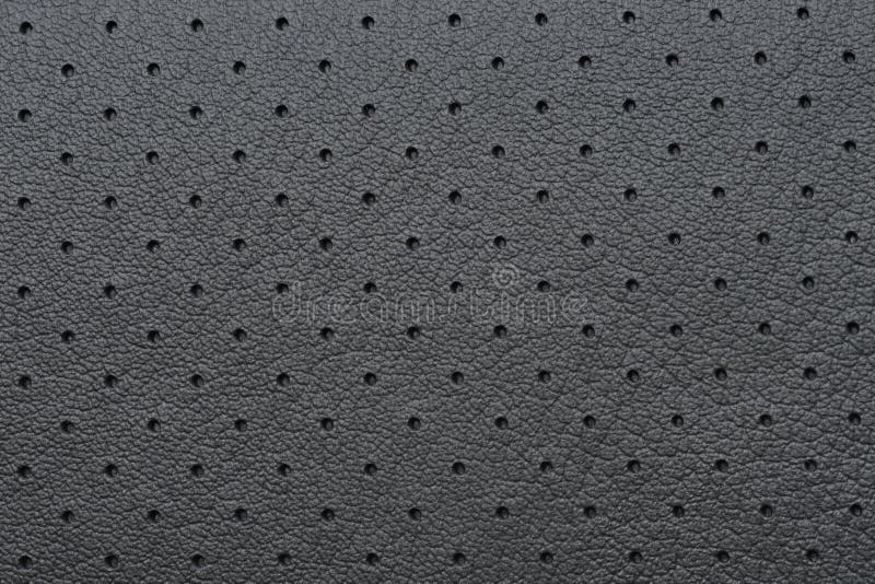 Black Perforated Leather or Skin Texture Stock Photo Image of design, pattern 26057058