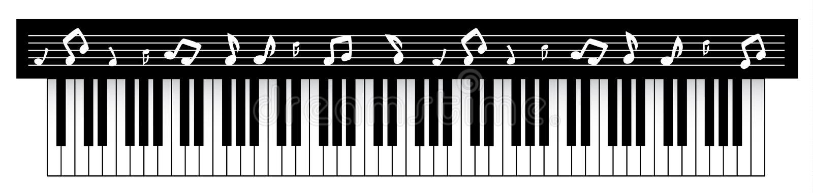 Piano keyboard stock vector. Illustration of glossy, octave - 343050