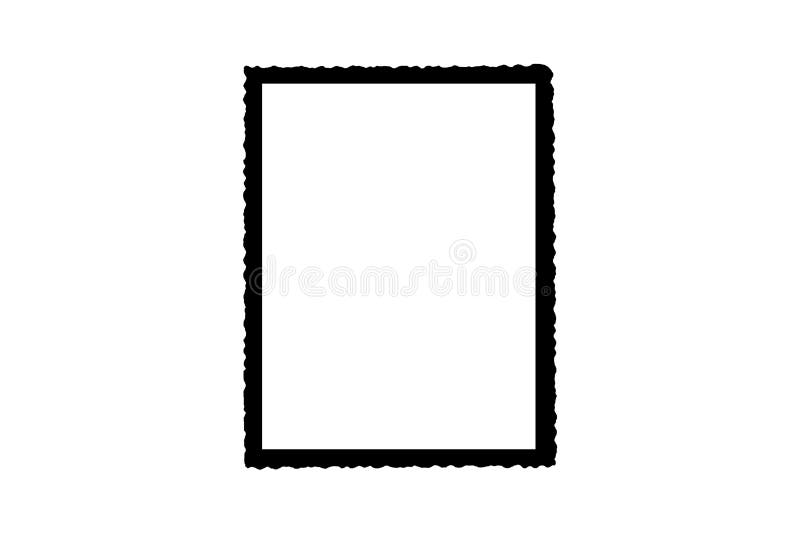 Black picture frame stock photo