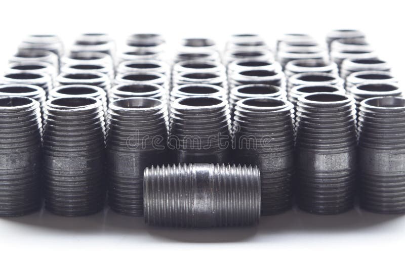 Black Pipe Fittings II stock photo. Image of repair, maintenance 1029362
