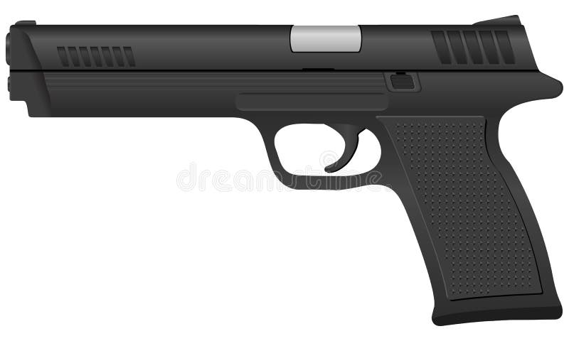Pistol set stock vector. Illustration of safety, isolated - 20747521