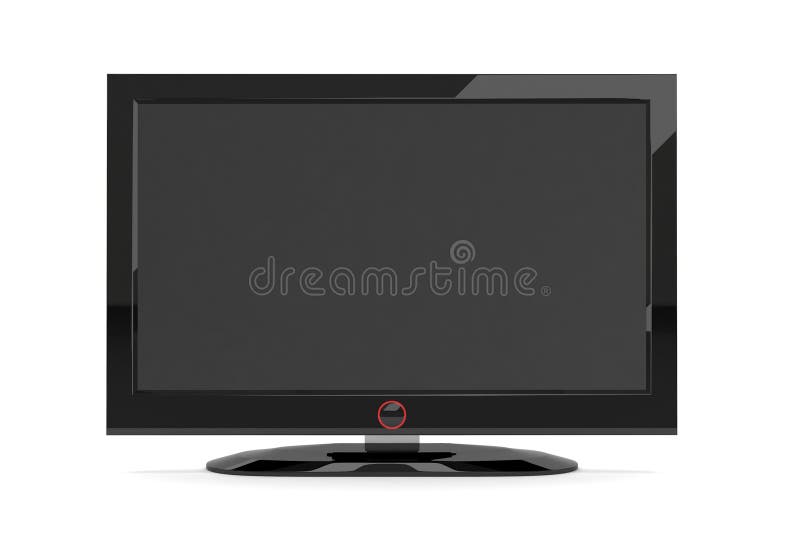 Black LCD, LED, Plasma TV Screen Stock Vector Illustration of high