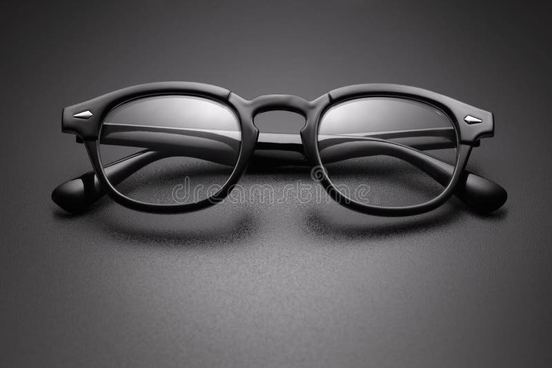 Black Plastic Eye Glasses with Copy Space Stock Image Image of black, spectacles 146065167