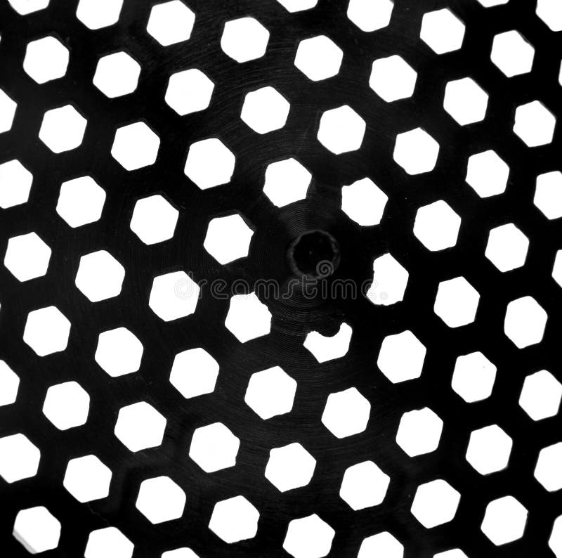 Black plastic mesh isolated on white background royalty free stock photos