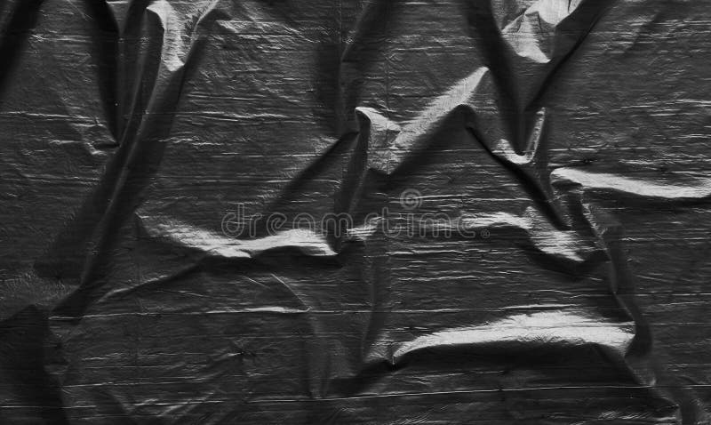 Black plastic wrap texture background royalty free stock images