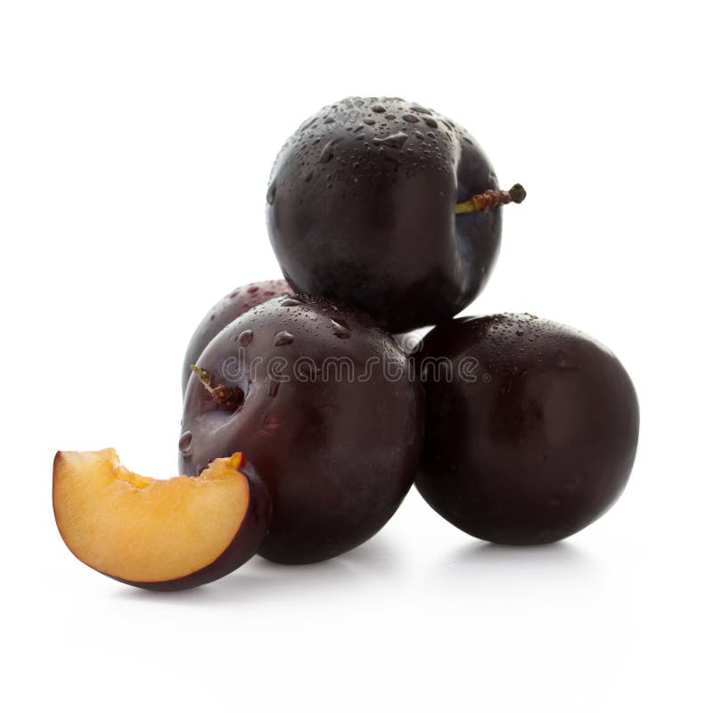 Black plums stock image. Image of fresh, vegetarian, closeup 25980359