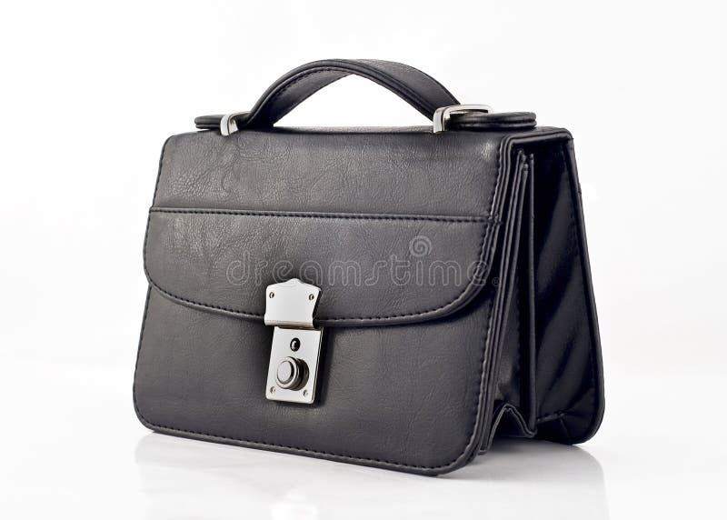 Black pochette or small bag isolated