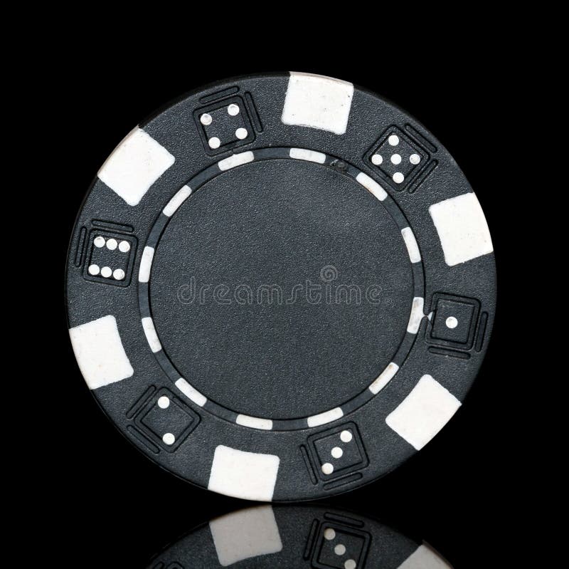 Black Poker Chip stock image. Image of gambling, games 1886167