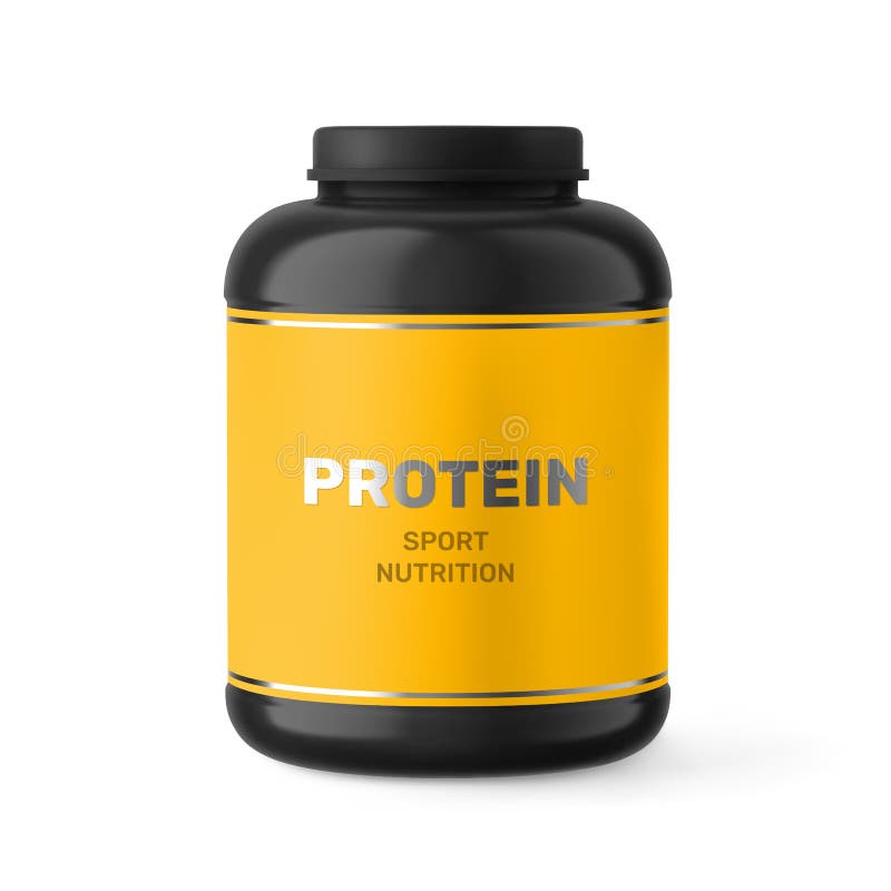 Free Protein Powder Container Mockup (PSD)