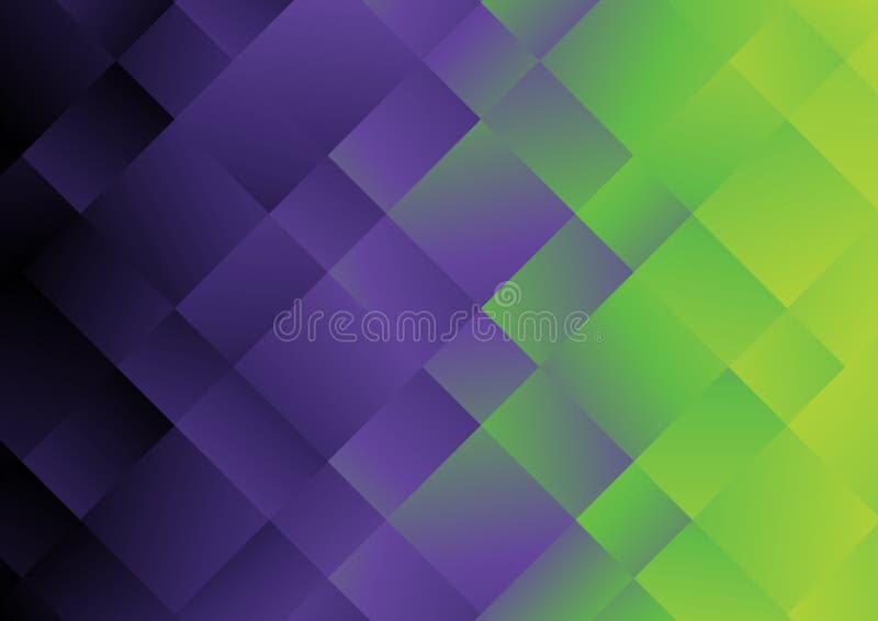 Black Purple and Green Gradient Geometric Triangle Background