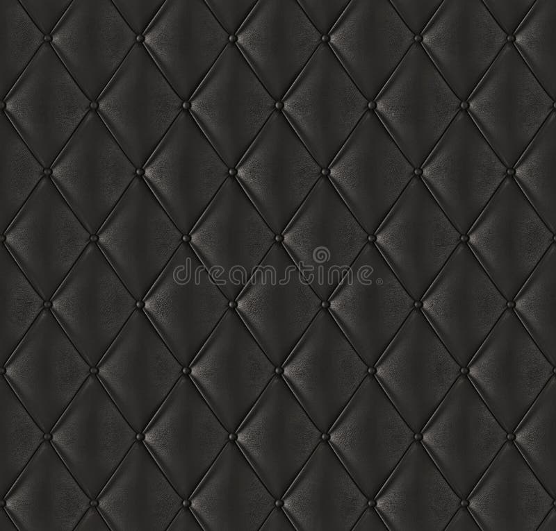 Black quilted leather stock image. Image of leather, fashion 30142001