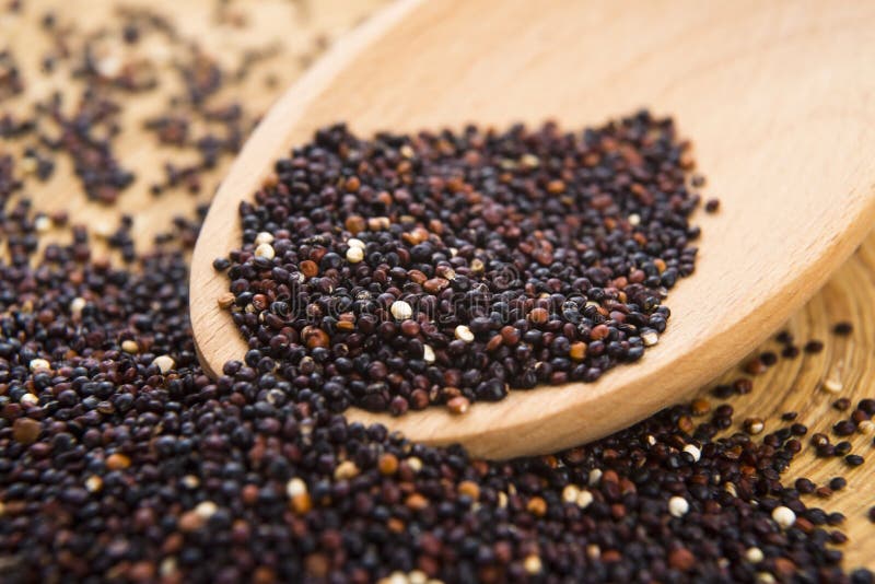 Black Quinoa grain stock image. Image of crop, detail 37959745