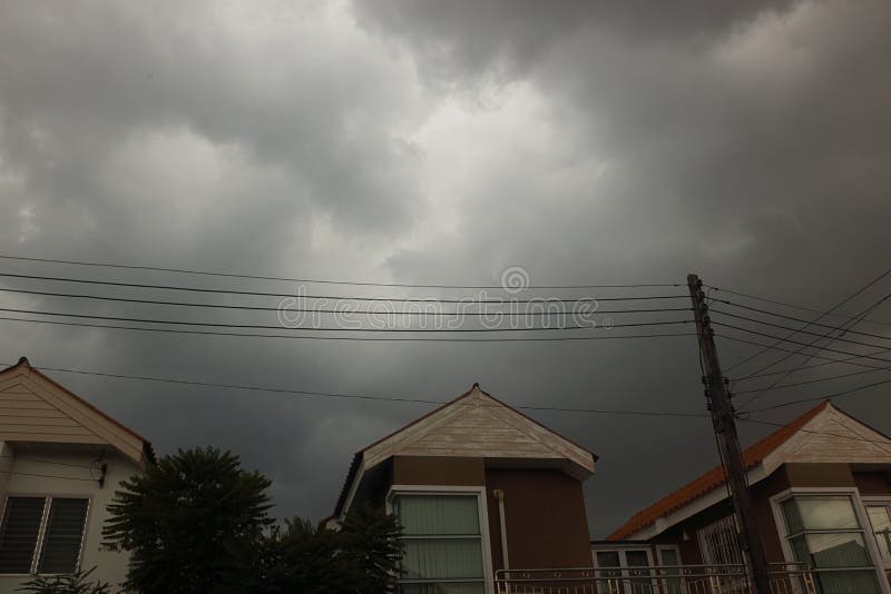 Black rain clouds 3 stock image. Image of floating, dramatic 121730105