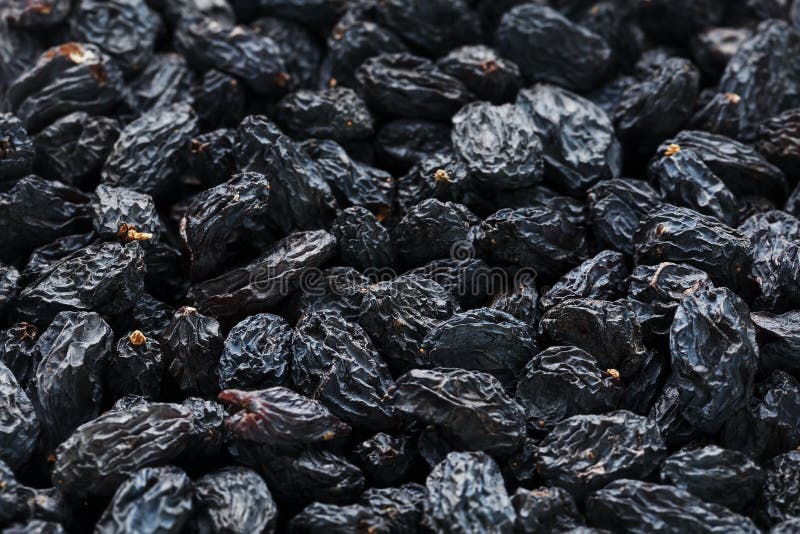 Black Raisin Texture, Popular Dried Fruit. Dried Grapes Stock Image Image of nature, group
