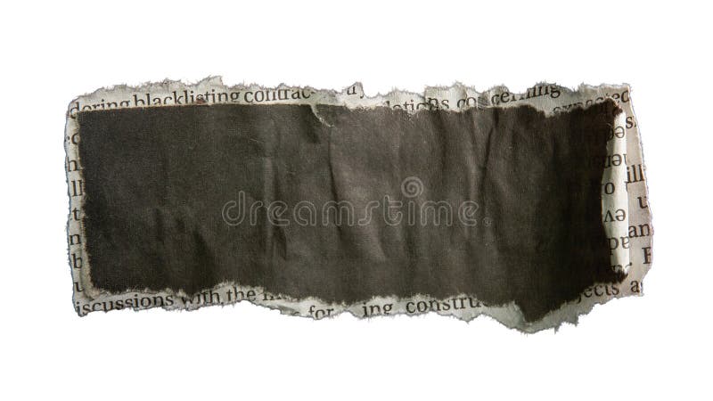 Black rectangular word bubble background created from newspaper royalty free stock image