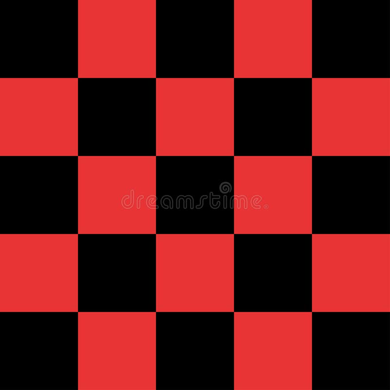 Black Red Checkerboard Stock 