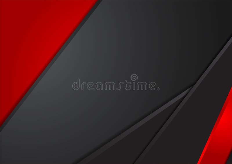 Black and red geometric abstract vector background vector illustration