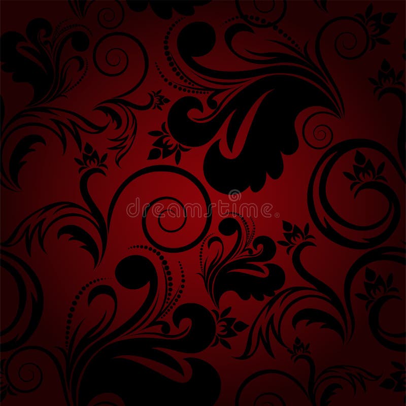 Black and red seamless background