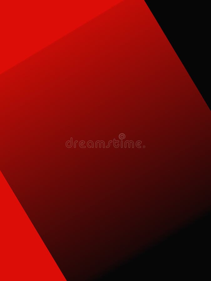 Black and Red Squares of a Shape, Abstraction Stock Illustration
