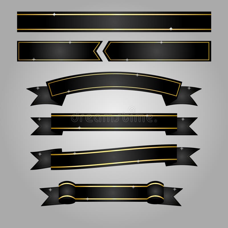 Old Ribbon Banner Black White Stock Illustrations 7,630 Old Ribbon